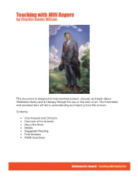 Teaching with Will Rogers by Charles Banks Wilson