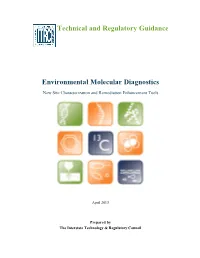 Technical and Regulatory Guidance Environmental Molecular Diagnostics