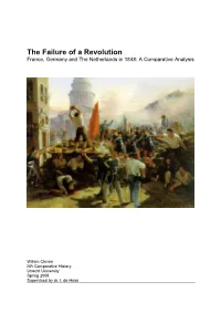 The Failure of a Revolution France, Germany and the Netherlands in 1848: a Comparative Analysis
