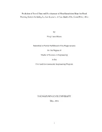 I Prediction of Travel Time and Development of Flood Inundation