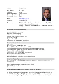Sir Bernard Rix Date of Birth