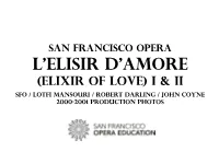 The Elixir of Love