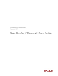 Using Blackberry Phones with Beehive