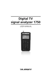 Digital TV Signal Analyzer 1750