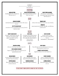Website Menu