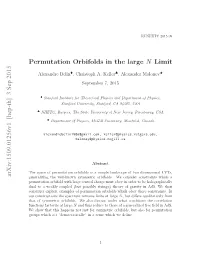 3 Sep 2015 Permutation Orbifolds in the Large N Limit