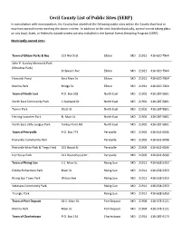 Cecil County List of Public Sites (SERP)