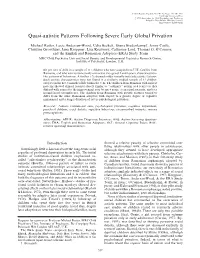 Quasi-Autistic Patterns Following Severe Early Global Privation