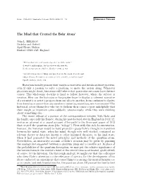 The Mind That Created the Bohr Atom∗