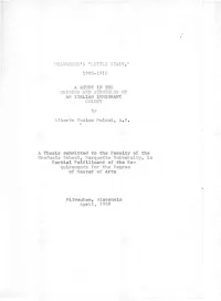 1900-1910 Partial Fulfillment of the Re