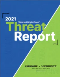 2021 Threat Report