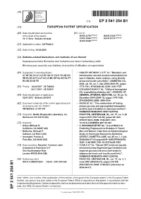 Diabetes-Related Biomarkers and Methods of Use Thereof