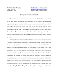 For Immediate Release Brangus Are Not “Eared” Cattle