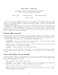 H&P Chapter 1 Supplement: but First, What Is Security? Assets