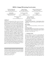 IDEAL: Image Denoising Accelerator