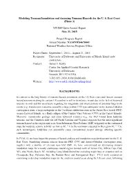 Modeling Tsunami Inundation and Assessing Tsunami Hazards for the U