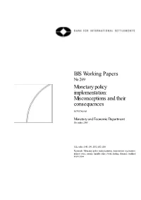 Monetary Policy Implementation: Misconceptions and Their Consequences by Piti Disyatat