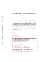 On the Homotopy Theory of Stratified Spaces