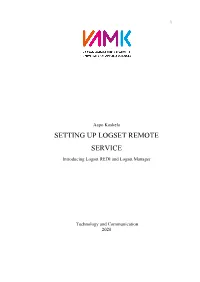 Setting up Logset Remote Service