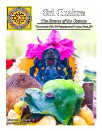 Sri Chakra the Source of the Cosmos