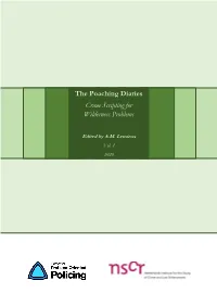 The Poaching Diaries Crime Scripting for Wilderness Problems