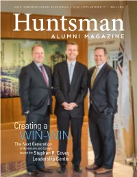 WIN-WIN the Next Generation of Huntsmans and Coveys Launch the Stephen R