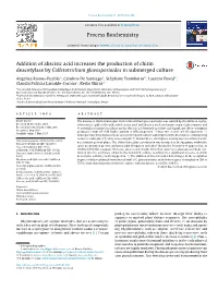 Addition of Abscisic Acid Increases the Production of Chitin Deacetylase By