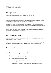 Privacy Policy Is Followed