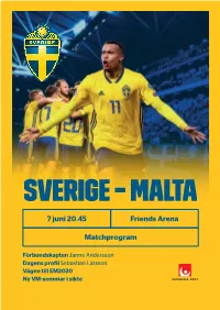 Matchprogram Sverige