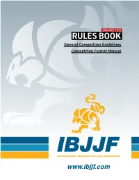 RULES BOOK General Competition Guidelines Competition Format Manual