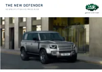 The New Defender Nz Specification and Price Guide 4 – 9 10 – 17