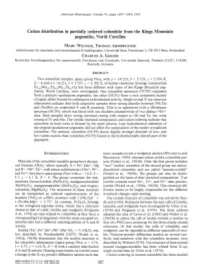 Cation Distribution in Partially Ordered Columbite from the Kings Mountain