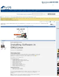 Installing Software in GNU/Linux