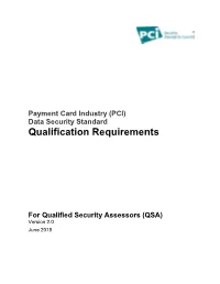 Qualification Requirements