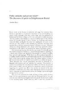 The Discourse of Spirits in Enlightenment Bristol