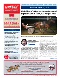 Chris Choate's Western Joe Seeks Second Signature Win in $514,000