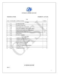 Diploma in Nursing Assistant 2 Year