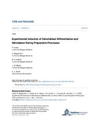 Experimental Induction of Odontoblast Differentiation and Stimulation During Preparative Processes