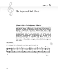 The Augmented Sixth Chord