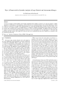 Toyz: a Framework for Scientific Analysis of Large Datasets And