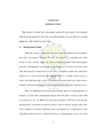 Chapter I Introduction