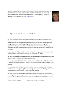 Eric Edgar Cooke: What Makes a Serial Killer?