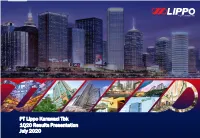 PT Lippo Karawaci Tbk 1Q20 Results Presentation July 2020 Shareholder Structure As of 31 March 2020 As of 31 December 2019 No