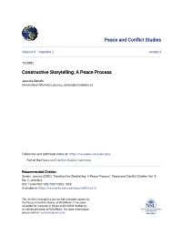 Constructive Storytelling: a Peace Process