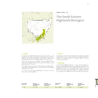 South Eastern Highlands Bioregion
