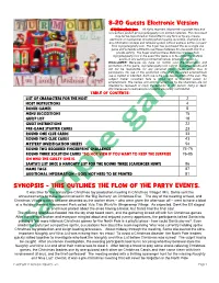To View Sample Game Materials