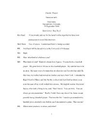 Gazette Project Interview with Mort Stern, Georgetown