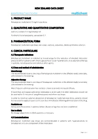 New Zealand Data Sheet 1. Product Name 2. Qualitative