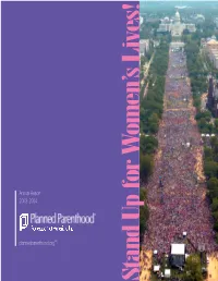 Annual Report 2003–2004 Plannedparenthood.Orgsm