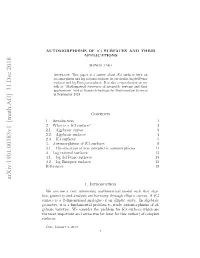 Automorphisms of K3 Surfaces and Their Applications 3